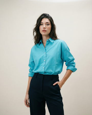 Solid Oversized Shirt