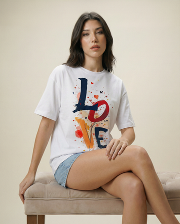 Women Printed Oversized T-shirts