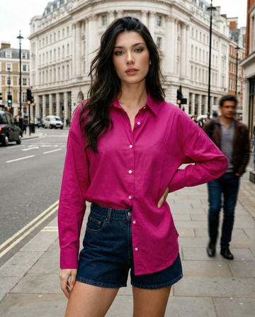 Solid Oversized Shirt