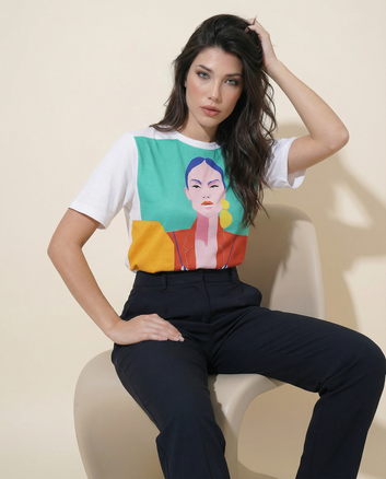 Women Printed Oversized T-shirts