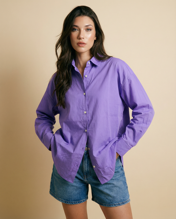 Solid Oversized Shirt