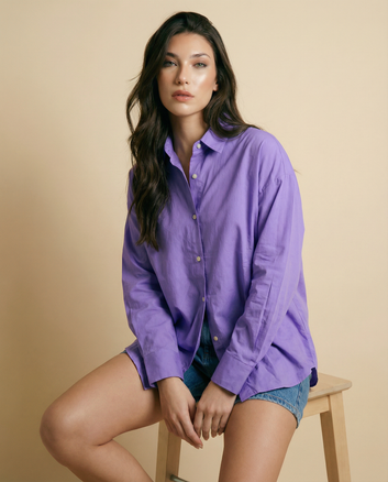 Solid Oversized Shirt