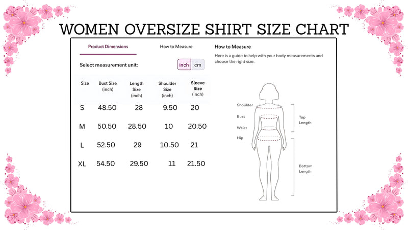 Sizing guide image