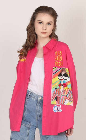 Oversize Patch Shirt