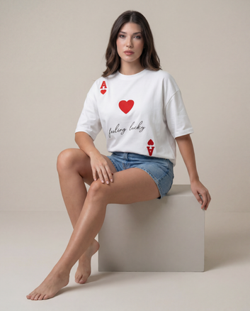 Women Printed Oversized T-shirts