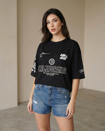 Women Printed Oversized T-shirts