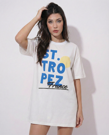 Women Printed Oversized T-shirts