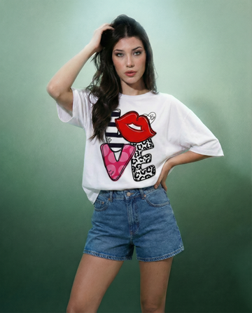 Women Printed Oversized T-shirts