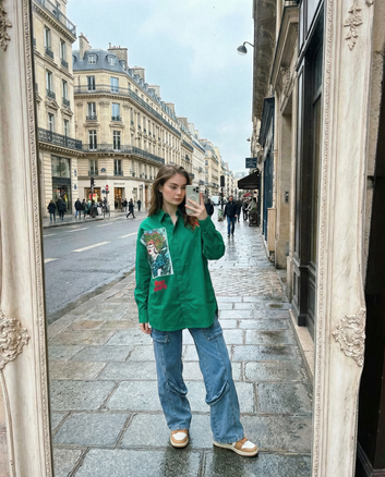 Oversize Patch Shirt