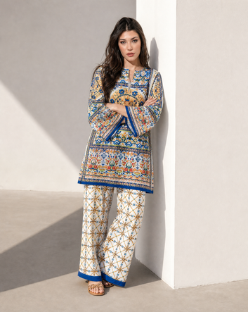 Morocco Classic Beige Lycra Co-Ord Set