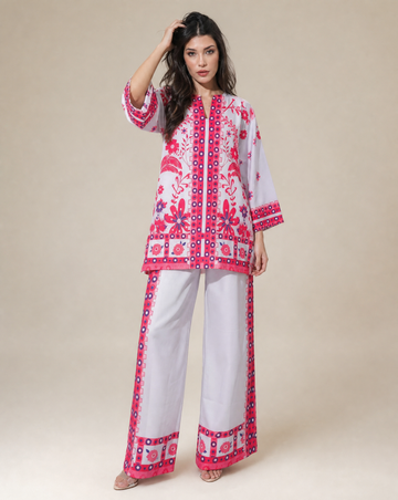 Desert Bloom Fuchsia Lycra Co-ord Set