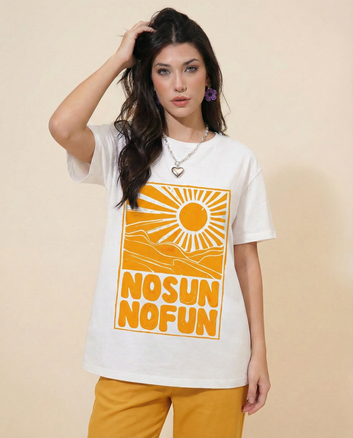 Women Printed Oversized T-shirts