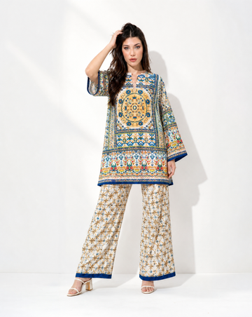Morocco Classic Beige Lycra Co-Ord Set
