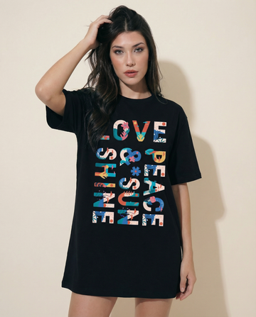 Women Typography Printed Regular Fit T-shirts