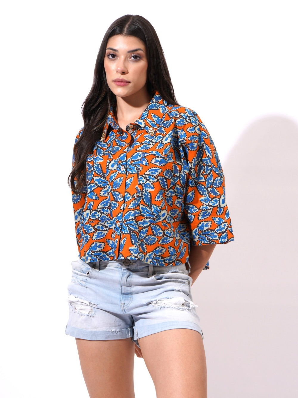 Urban Foliage Crop Shirt