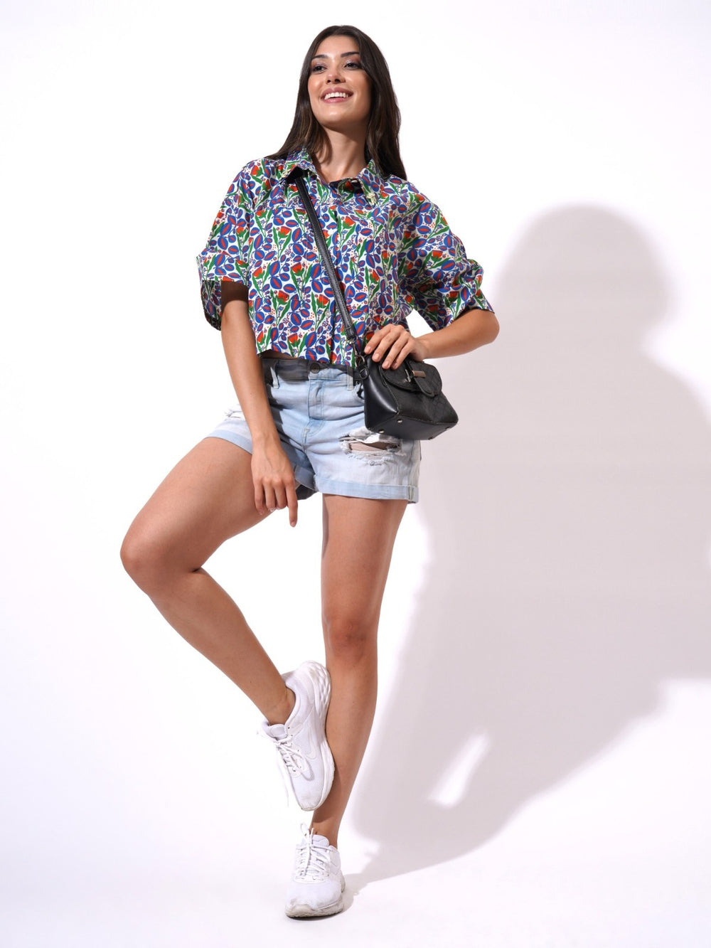 Urban Foliage Multi Crop Shirt