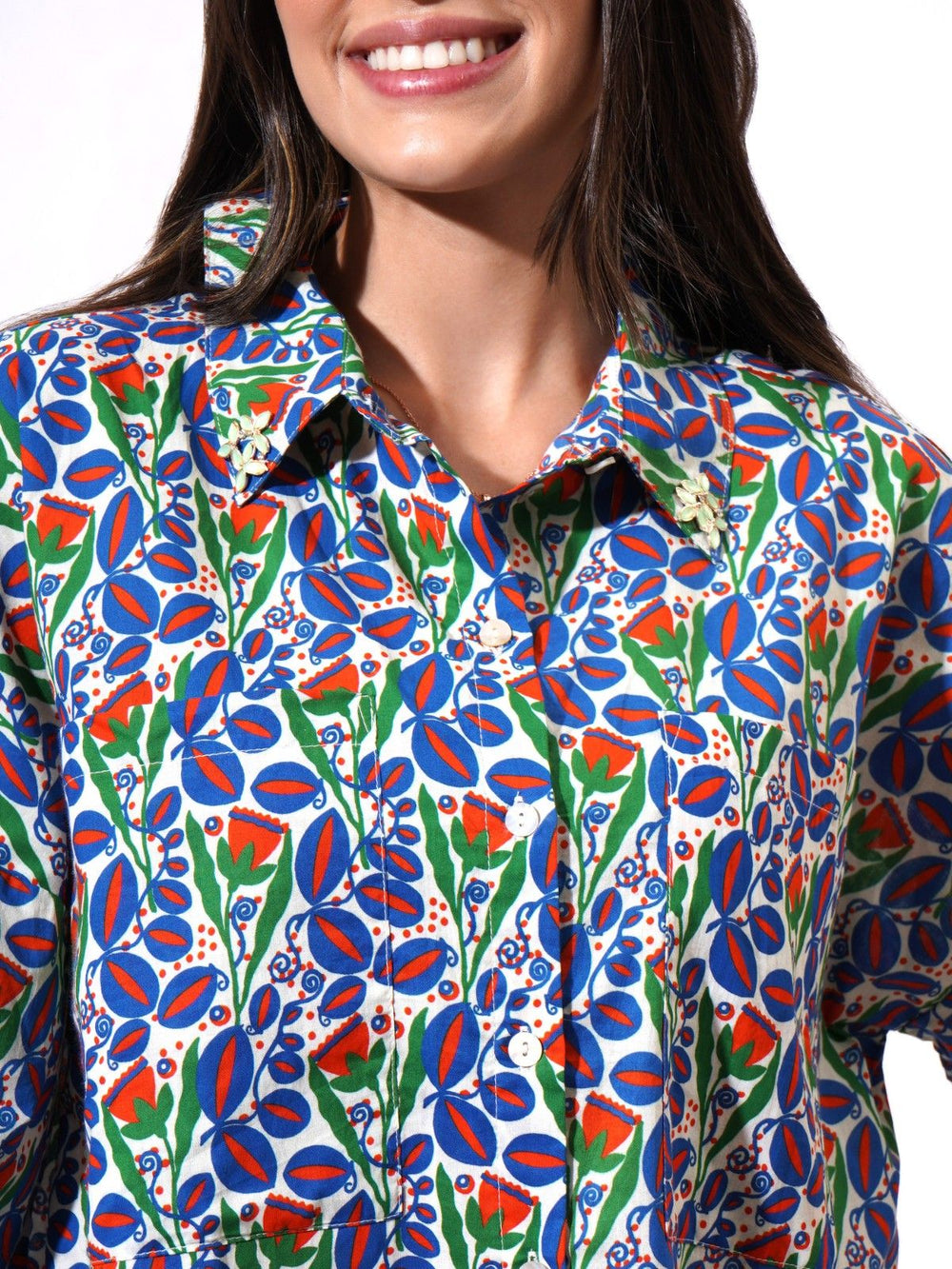 Urban Foliage Multi Crop Shirt