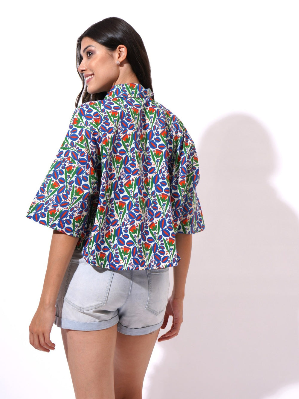 Urban Foliage Multi Crop Shirt