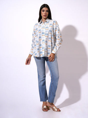 Tropi Palm Fitted Shirt