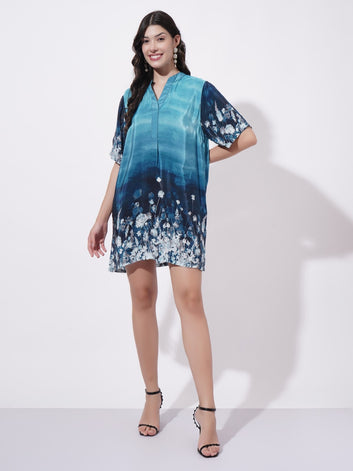 Nightfall Florals Short Dress