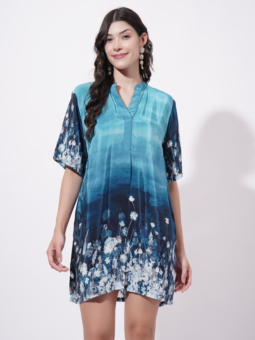 Nightfall Florals Short Dress