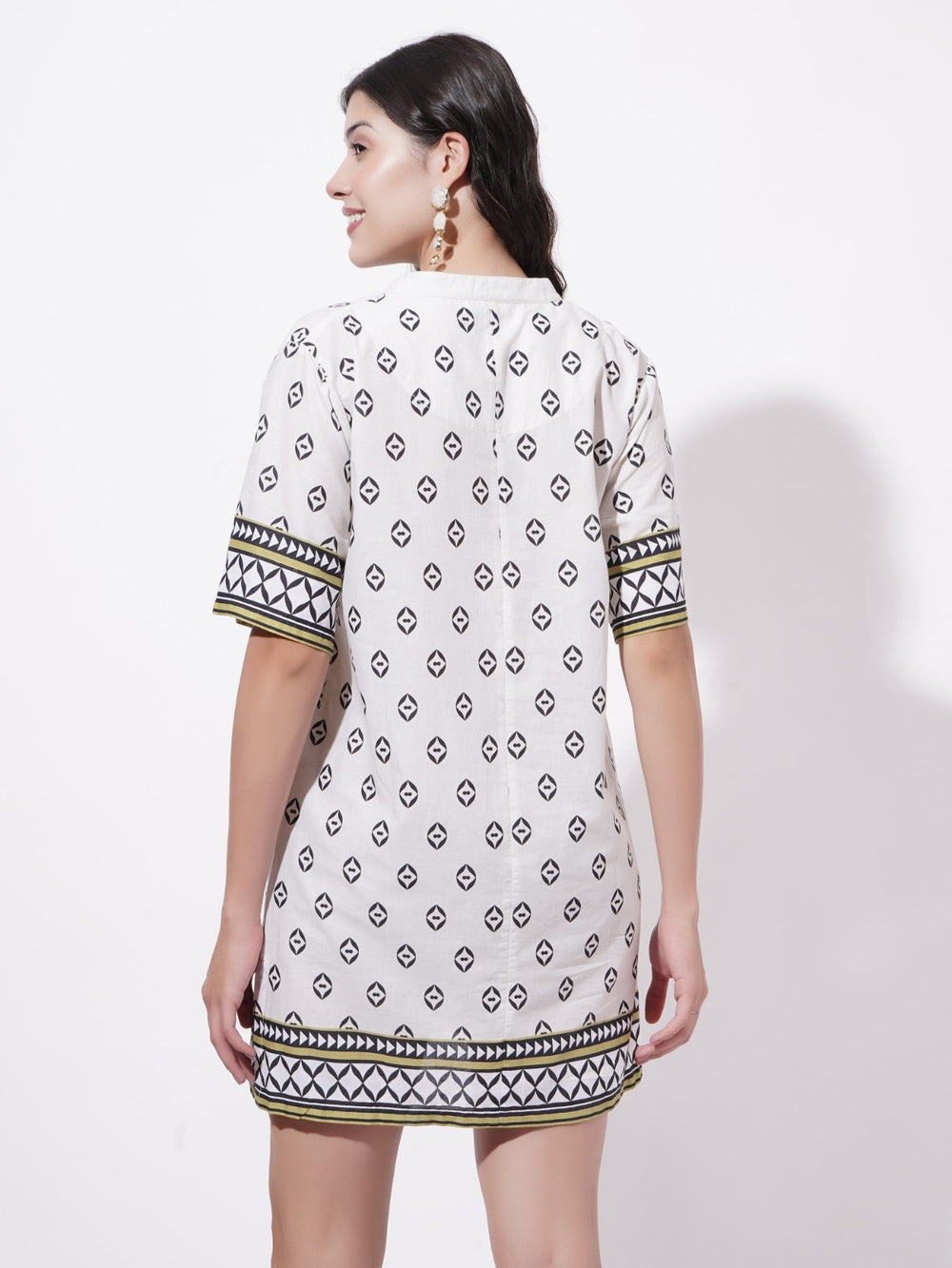 Ethno Noir Short Dress