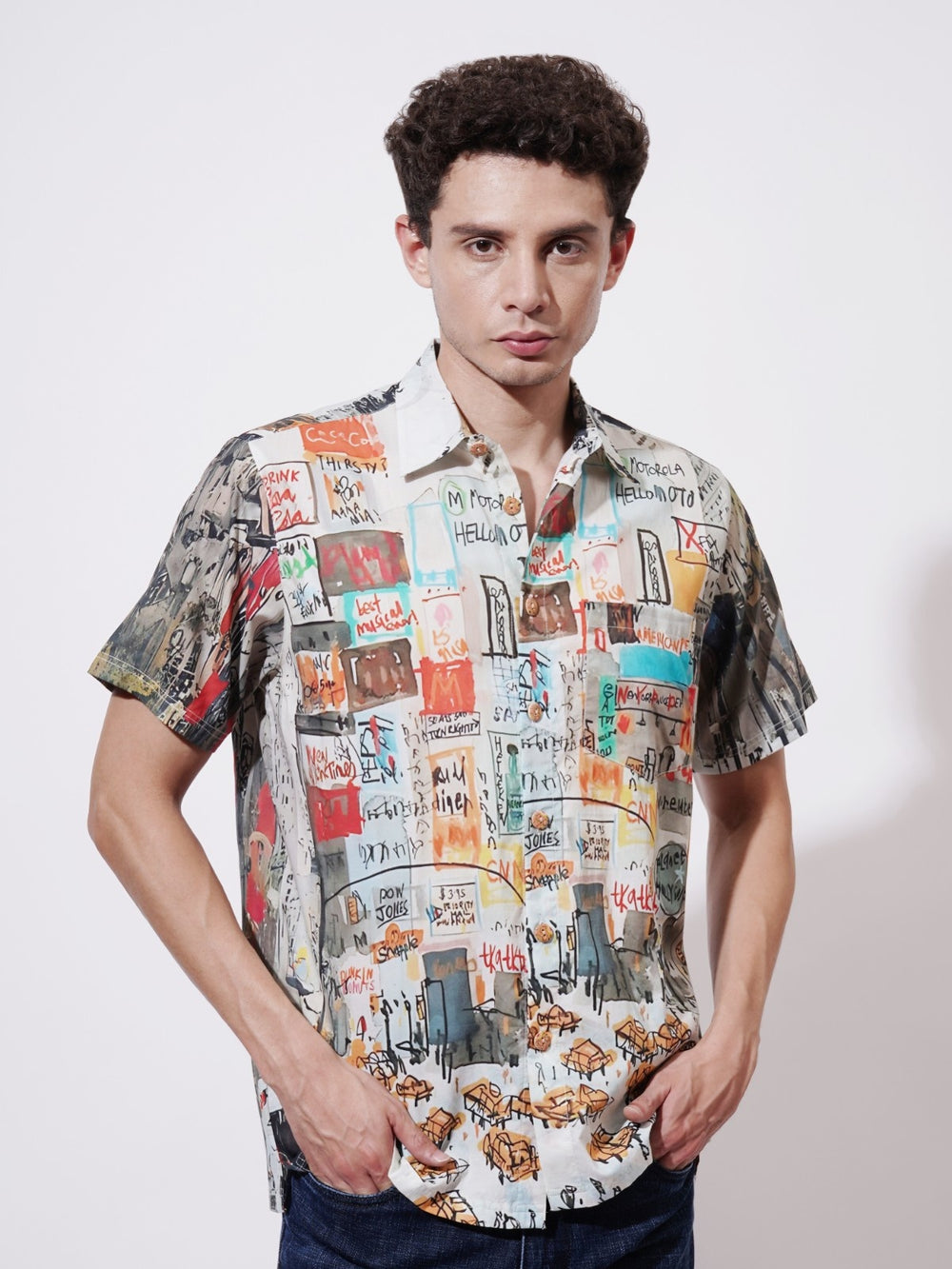 Street Muse Digital Printed Rayon Shirt