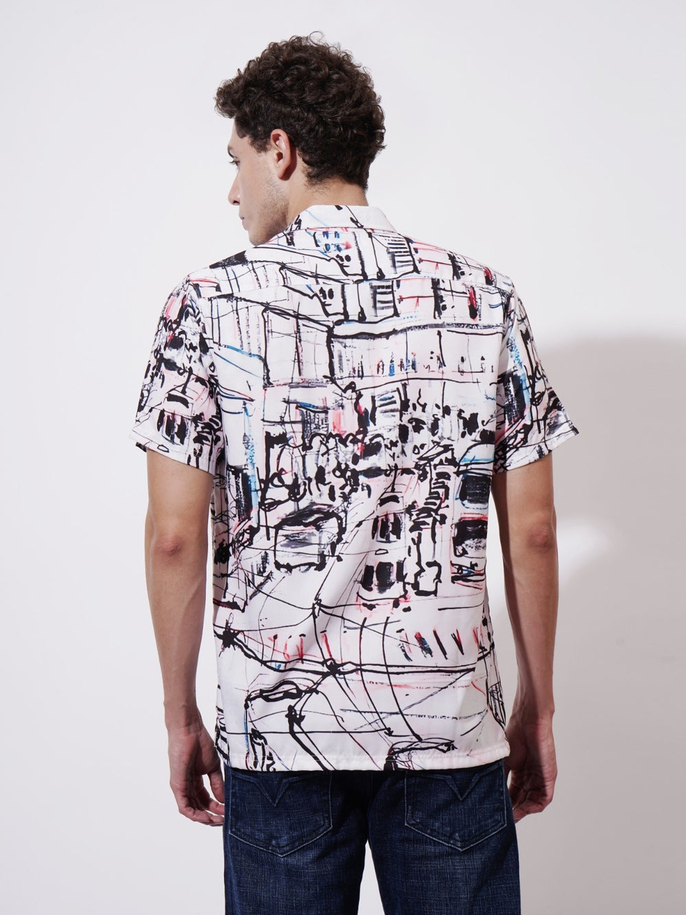 Brick Lane Muse Digital Printed Rayon Shirt