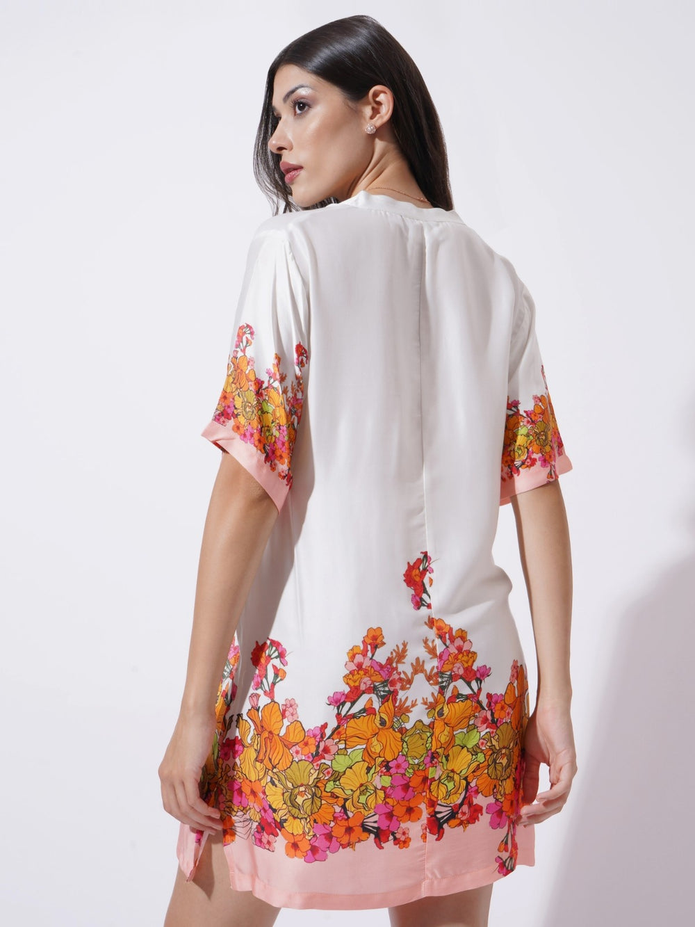 Dame Aux Fleurs Short Dress